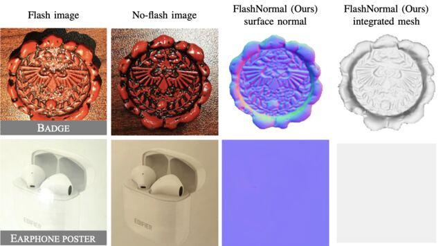FlashNormal results from flash and no-flash images